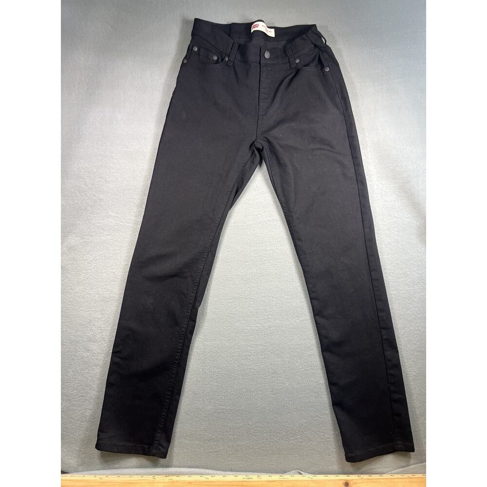 Levi's 502 Regular Taper Black Jeans for Boys 18REG, 29x31 Casual Denim Style